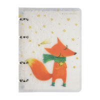 Тетрадь А5  80л кл. на кольцах Альт "Волшебный лис" пластик.обл.