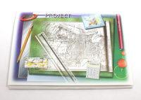 Папка для черчения А4 20л. "Циркуль 2", пл. 160 г/м2