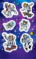 Наклейки детские 15*9см  "Космозвери"