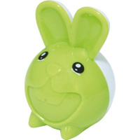 Точилка пласт. с контейнером  1 отв. "Зайчик"