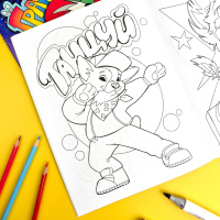 Раскраска "Граффити. Стрит-арт" А4 16стр.