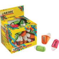 Ластик deVENTE "Combo", с точилкой, синт. каучук