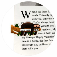 Набор закладок магнитных  2шт., "Ленивец и коала" 30*60мм