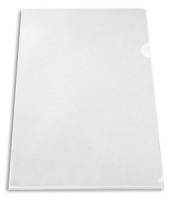 Папка уголок А4 прозр. плотн. 0,15мм бесцветная