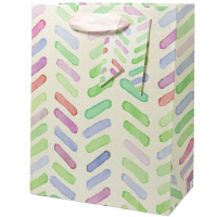 Пакет подар. бумажн. 26*32*10 см, 210 гр/м Праздник, 4 дизайна
