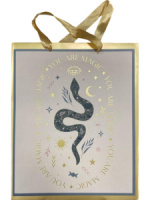 Пакет подар. бум. новогодн. 18*23*10см  Магическая змея