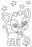 Раскраска "Маленькая раскраска. Для девочек" А5 16стр.