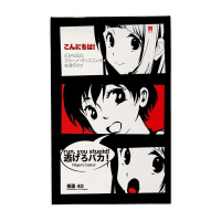 Блокнот А5  40л скоба "Manga anime" клетка, 4 дизайна