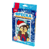 Аппликация из песка "Весёлый медвежонок" 10*15см 4+