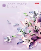 Тетрадь А5  80л кл. Hatber "Эстетика цветов" софт-тач, белизна 100%