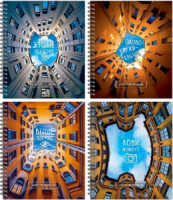 Тетрадь А5  48л кл. гребень Полином "Тайные дворы Петербурга" сотф-тач