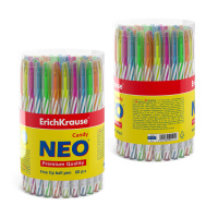 Ручка шар. ЕК Neo Candy 0,7мм ассорти корп, синяя