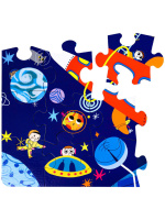 Пазл-игра 24 элемента 320*230 мм "Космонавты" 11 наклеек