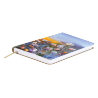 Записная книжка А6  96л. кожзам, мягк.пер. "#Дмитрий Швецов. Маковое поле" тисн.фольгой, ляссе