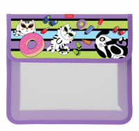 Папка д/тетрад. А5 (240*205*40) 1отд. на липучке, пластик "Сладкая компания"