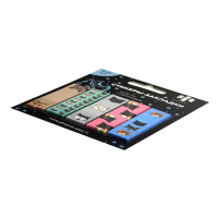 Закладки с липким краем (15*55мм)  5 цв, по 25л. "Коты" пластиковые