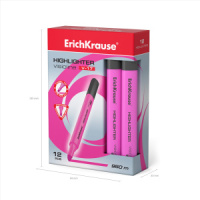 Текстовыделитель EK Visioline V-17, 0,6 - 4,5мм, розовый, трехгр.формы