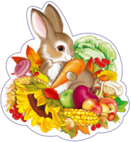 Вырубная фигурка 15*15см "Зайчик"  УФ -лак