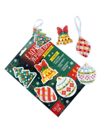 Набор для творчества "Ёлочные украшения" стразы 4 игрушки 5+