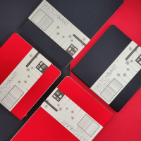 SKETCHBOOK SKETCH&ART BV, ORIGINAL,145х145 мм, 100 л., БЕЖЕВЫЙ 100 гр. В МЯГКОМ ПЕРЕПЛЕТЕ (ЧЕРНЫЙ)