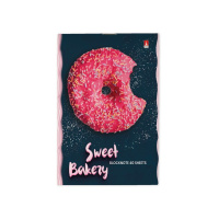 Блокнот А6  40л скоба "Донат рулит" клетка