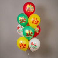 Шар с рисунком 12"  Праздник 1 Сентября! Листья 30 см 25 шт. в уп.