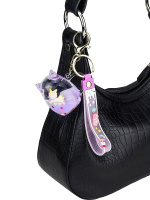 Брелок "Единорожка" ПВХ жидкий центр 5*6см