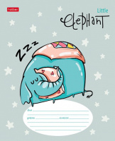 Тетрадь А5 12л лин. Hatber "Little Elephant", белизна 98%