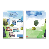 Папка для акварели  А3  10л., 180г/м, "Черничный бульвар"