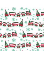 Набор упаковочной бумаги "Зимняя пора. Ассорти" 100*70см