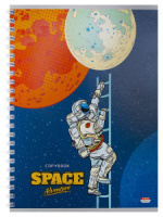 Тетрадь А5  48л кл. гребень Проф-Пресс "Космический туризм"