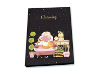 Записная книжка А5  80л. 7БЦ "Уютный уголок" кл., блестки