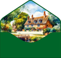 Конверт для денег "Поздравляю" с доп. деталью