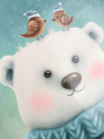 Папка д/тетрад. А4 (336*244*10) молния сверху, пластик+картон "Теплая дружба"