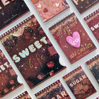 Блокнот А7  40л гребень "Sweet life" клетка