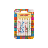 Свечи для торта "С Днём Рождения!" 8шт