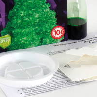 Выращивание кристаллов Деревья "Зеленая ёлочка"