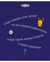Тетрадь А5 48л кл. Hatber "Смешарики"5 диз.в блоке, белизна100%