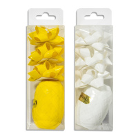 Набор для оформления подарков: бант 3шт, 5см  и лента 10м, ассорти, лаковые