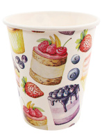 Набор для праздника  "Вкусняшки"  тарелка 6шт, стаканы 6 шт, колпаки 6 шт