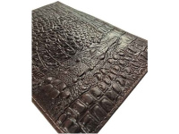 Обложка для паспорта натуральная кожа Данди, коричневый, сплошное тиснение по коже