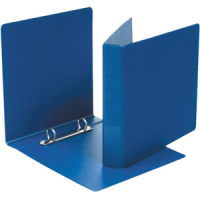 Папка 2 кольца 35 мм ПВХ А5 синяя