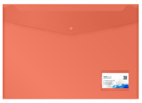 Конверт на кнопке А3 0,18мм однотонный, карман для визитки, ассорти