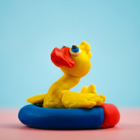 Пластилин 10цв 120гр. Кроха, ПЛАВАЮЩИЙ со стеком,