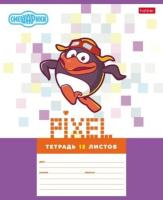 Тетрадь А5 12л лин. Hatber "Смешарики" 5 диз.в блоке, белизна 100%