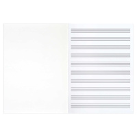 Тетрадь для нот А4  8л., вертик., скоба "Мелодия бликов"