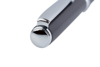 Ручка подарочная шариковая PIERRE CARDIN Easy, корпус черный латунь с сатин.покр, детали- сталь,хром