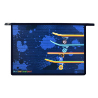 Папка д/тетрад. А4 (330*230*70) молния сверху, пластик "Скейтборды"