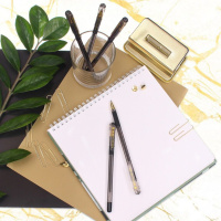 Ручка шар. MC GOLD с рез. 0,7мм чёрная