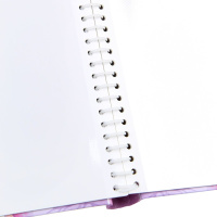 Фотоальбом магнитный 10л  23*28см спир. Фиолетовые листья